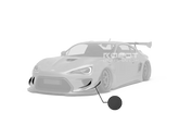ROBOT CRAFTSMAN Carbon Fiber Front Bumper Canards For Toyota 86 Subaru BRZ Scion FR-S